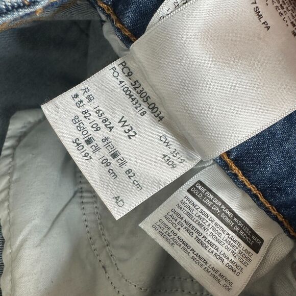 Levi's Medium Blue Wash Wedgie Skinny High Rise Button Fly Jean Size 32 - Picture 11 of 15